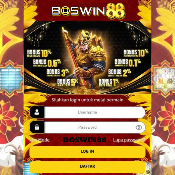 BOSWIN88 - Central Link Login & Daftar Situs Game Of Slot Dengan Fitur Terverifikasi